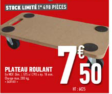 Plateau Roulant Brico Depot