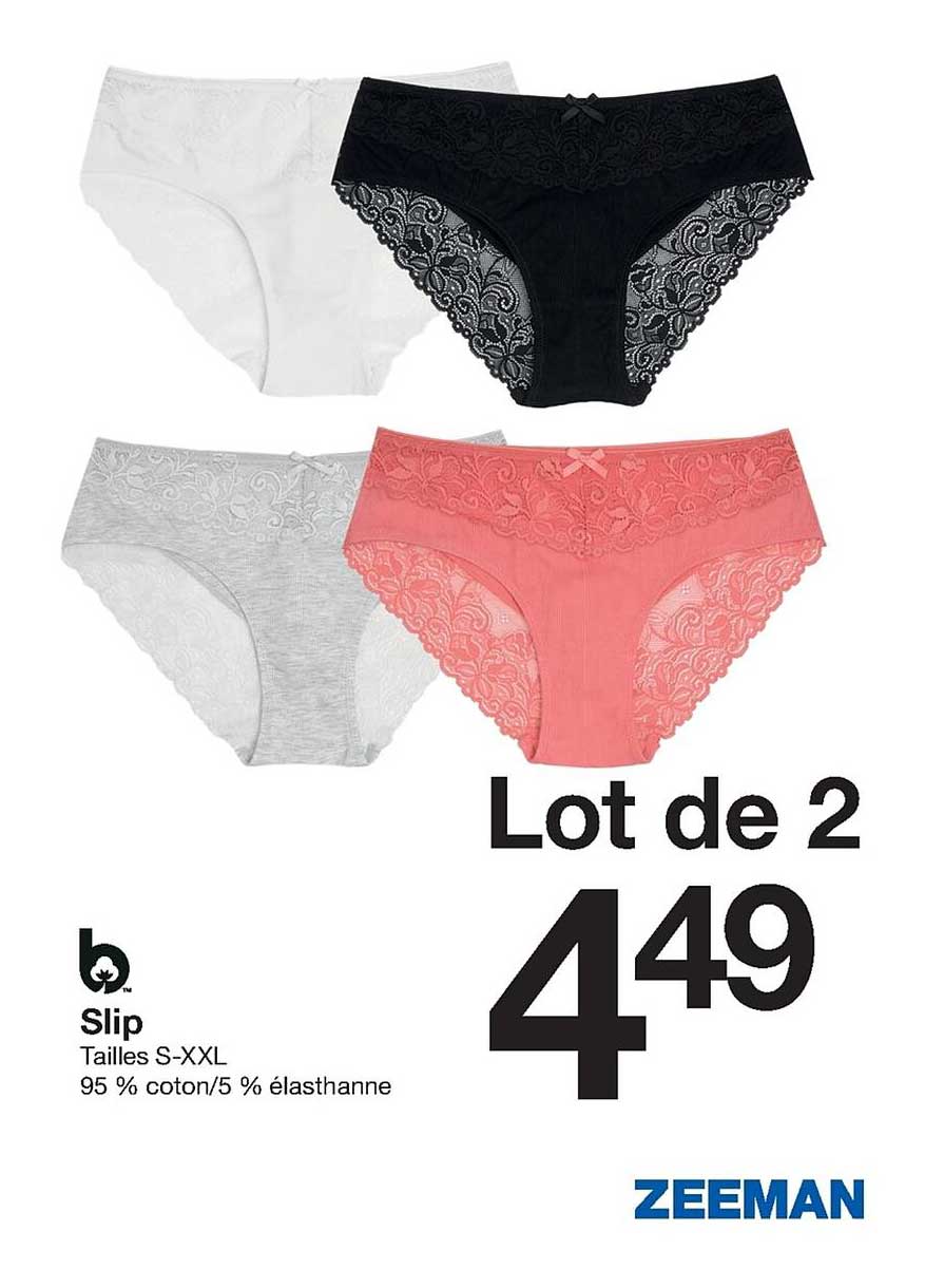 Promo Slip chez Zeeman iCatalogue.fr