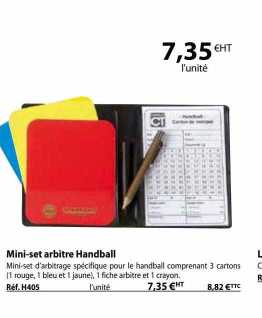 Promo Mini-set Arbitre Handball chez Casal Sport - iCatalogue.fr
