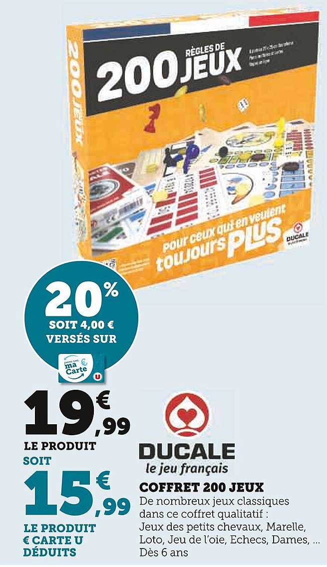 Classic Box Boîte De 20 Jeux - Djeco - Un Jeu Djeco - BCD Jeux