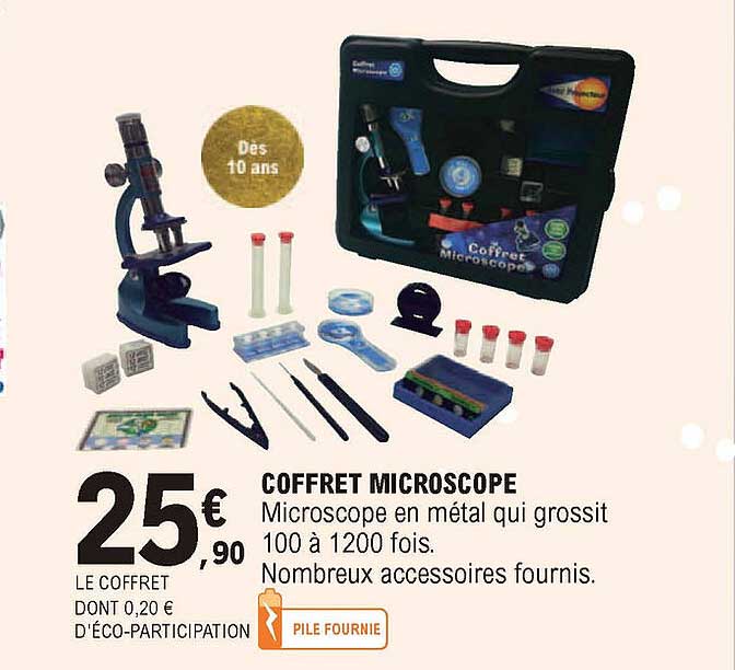 Promo Coffret Microscope chez E.Leclerc iCatalogue.fr
