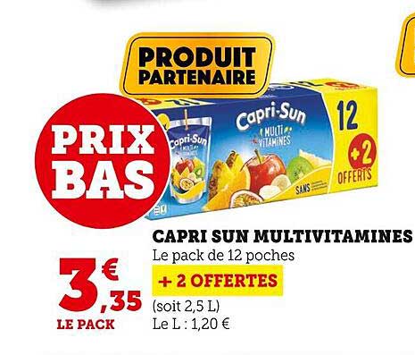 Promo Capri Sun Multivitamines Chez Super U ICatalogue fr
