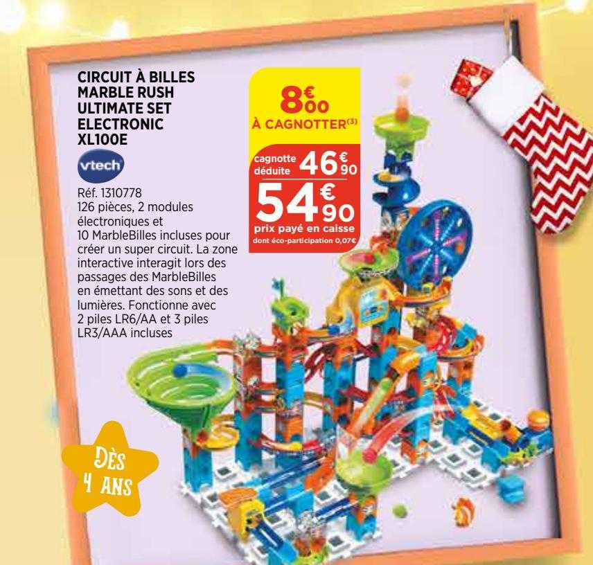 Puzzle 3D En Bois ROKR London – Circuit à Billes Avec Monuments Et Lumières LED