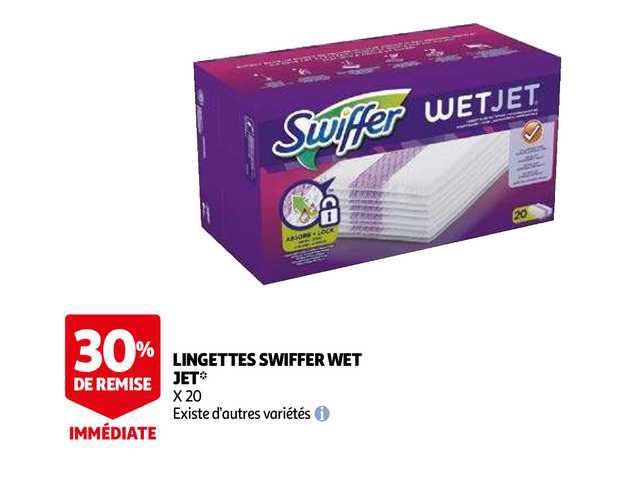 Lot De 4 Lingettes Réutilisables Pour Swiffer WetJet - Microfibre, Lavables Machine, Pour Sols Durs Et Humides