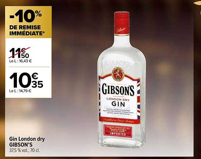 Carrefour Contact Gin London Dry Gibson's