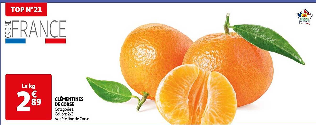 Promo Clémentines De Corse chez Auchan iCatalogue.fr