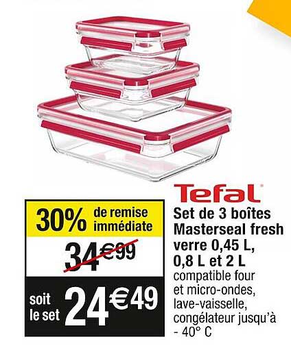 Promo Set de 6 verrines cookeo XA606000 chez Cora