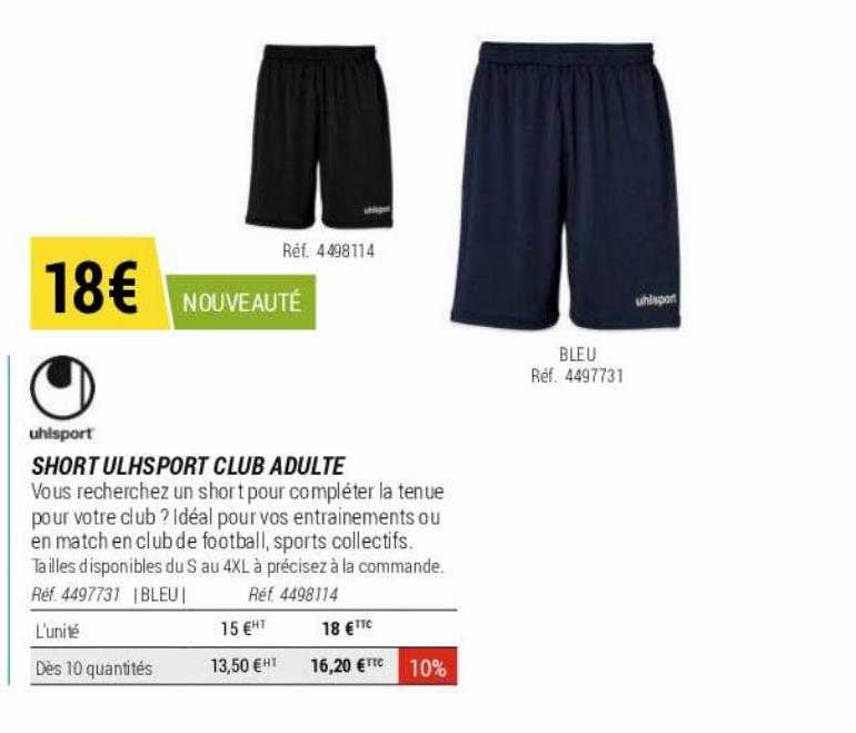 Short De Football Uhlsport Distinction – Mixte Adulte, Léger, élastique (88% Polyester, 12% élasthanne)