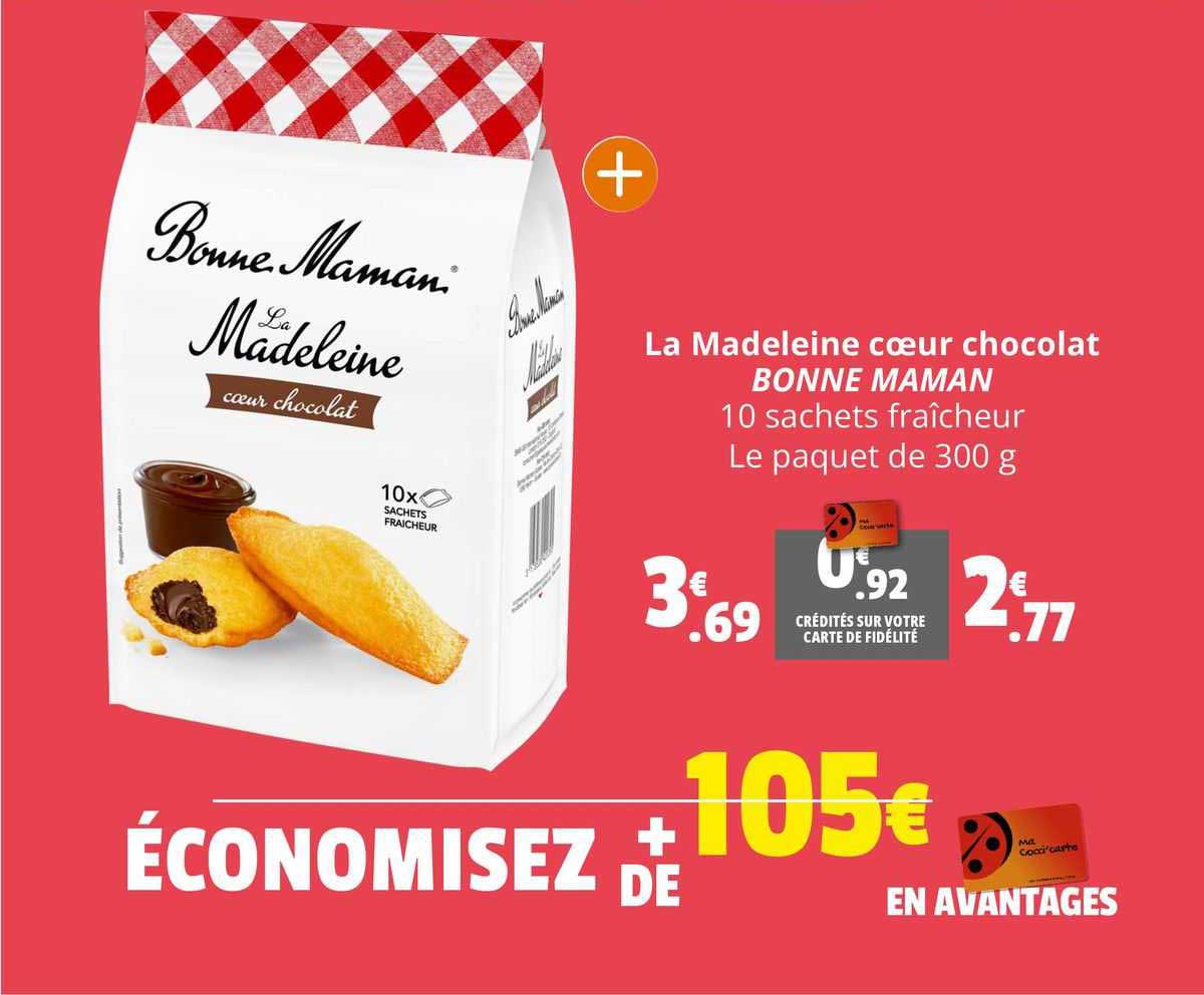 La madeleine cœur chocolat - Bonne Maman