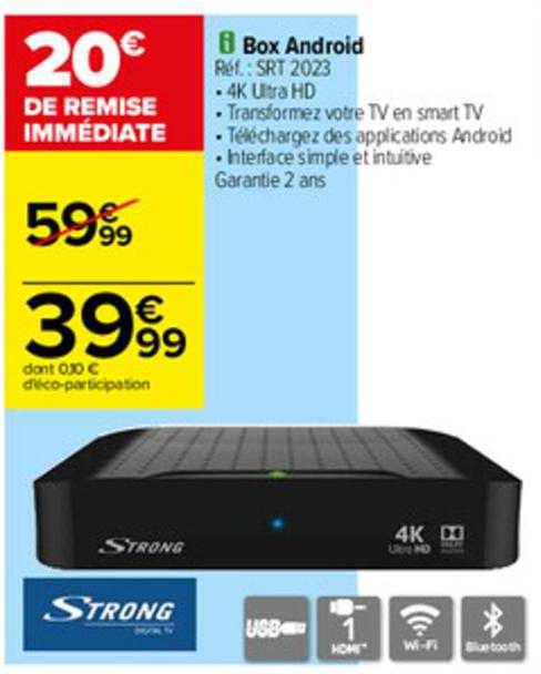 Promo Box Android Strong chez Carrefour - iCatalogue.fr