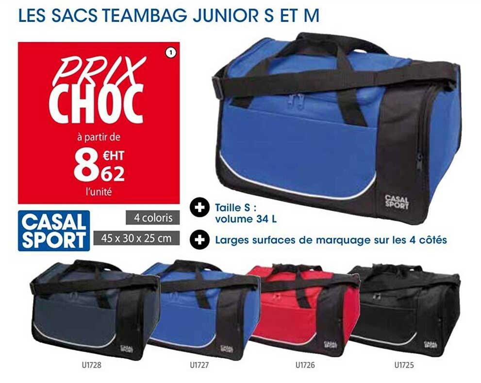 Offre Les Sacs Teambag Junior S Et M chez Casal Sport