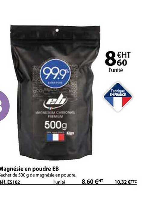 Promo Magnésie En Poudre Eb chez Casal Sport iCatalogue.fr