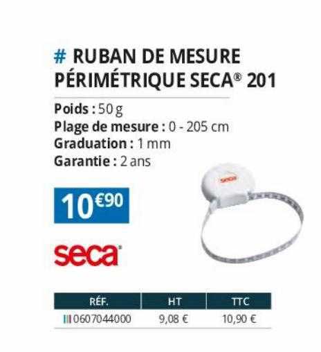 Mètre Ruban périmétrique 201 SECA - Mesures