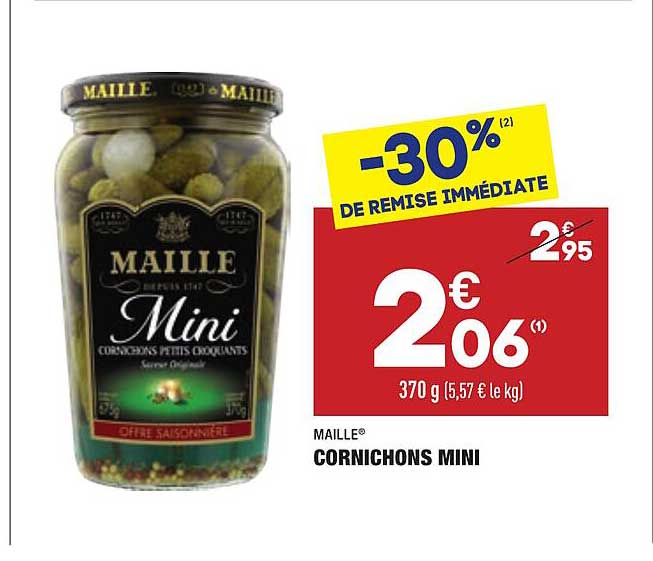 Promo Cornichons Mini Maille chez Aldi iCatalogue.fr
