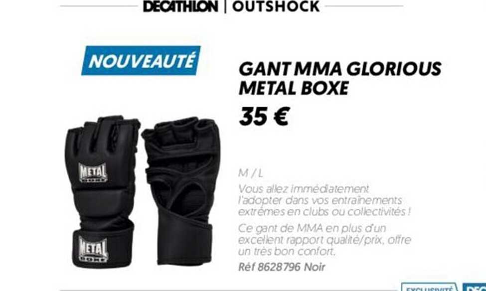 Gants MMA glorious métal boxe 