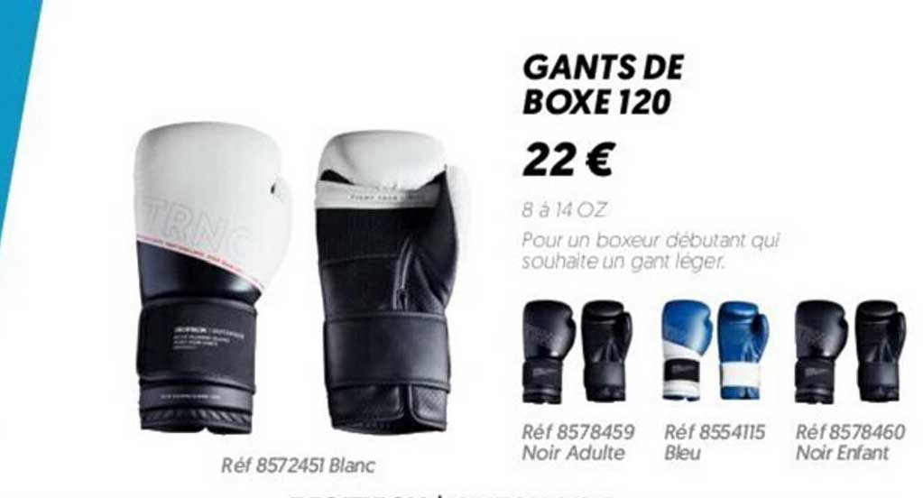 Offre Gants De Boxe 1 Chez Decathlon