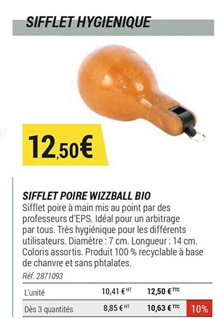 Lot De 2 Sifflets Poire - Rouge Et Bleu - Pour Arbitres, Entraîneurs, éducation Sportive, Dressage Chien