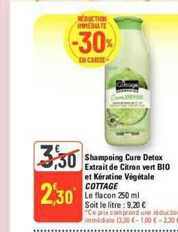 Shampoing Cottage Orange Sanguine & Kératine Végétale - Volume 250 Ml - Bio Made In France