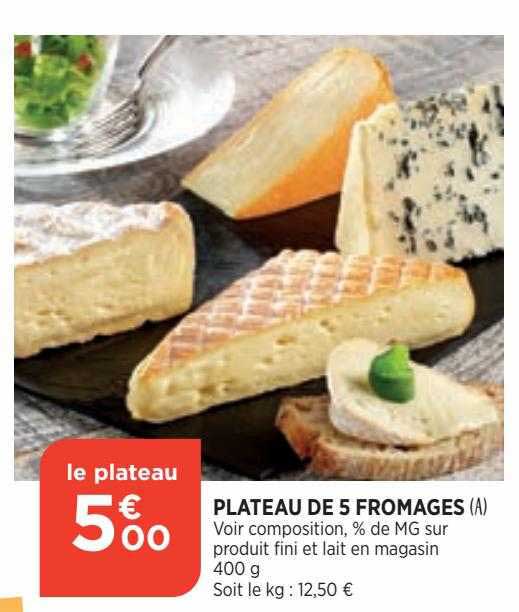 Promo Plateau De 5 Fromages Chez Atac Icataloguefr 