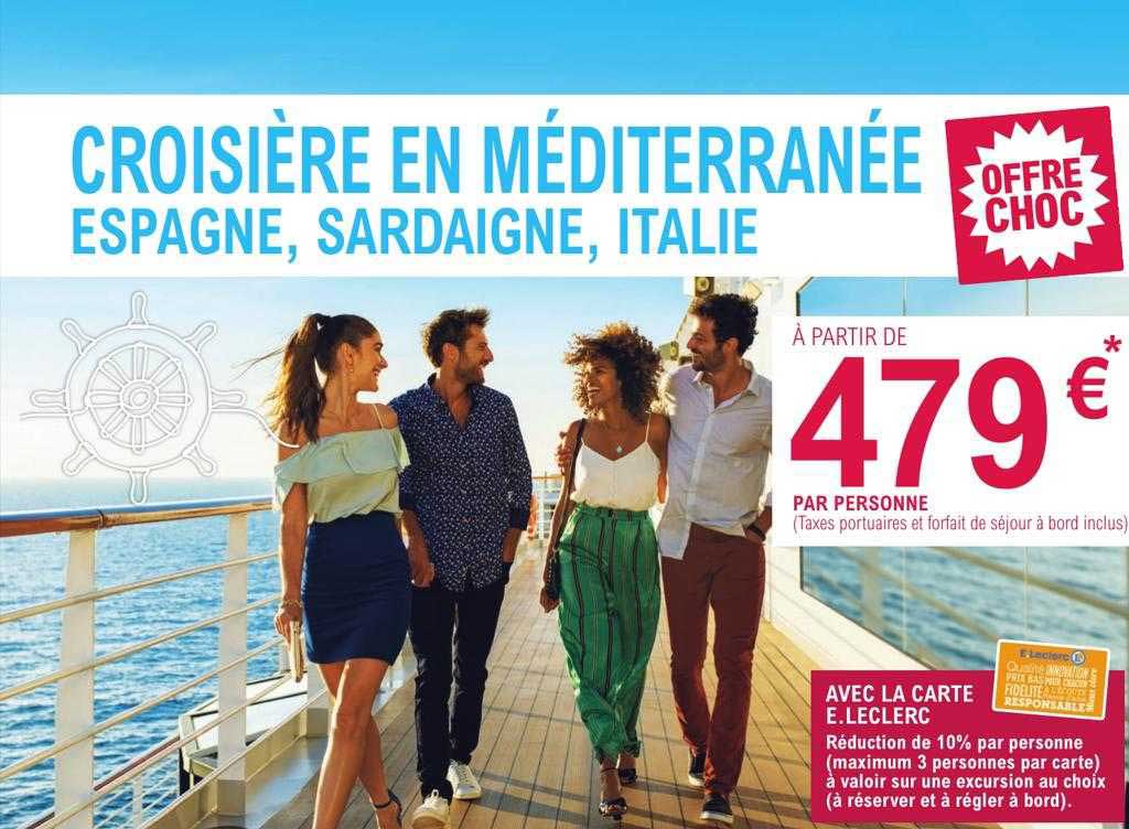 Promo Croisière En Méditerranée Espagne, Sardaigne, Italie chez E