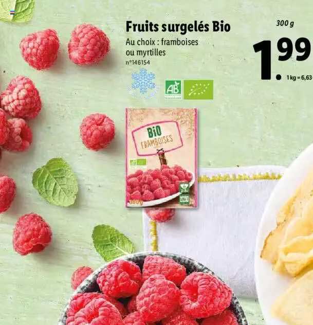 Biocoop Fruits Rouges Congelés Promo Fruits Surgelés Bio chez Lidl - iCatalogue.fr