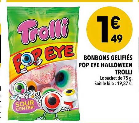 Bonbon Oeil Trolli (1 oeil) - SPi Discount