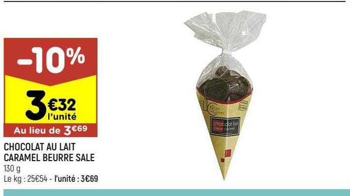 Promo Chocolat Au Lait Caramel Beurre Salé chez Leader Price