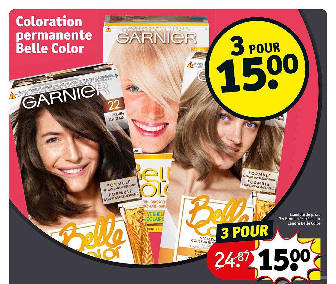 Promo Coloration Permanente Belle Color chez Kruidvat - iCatalogue.fr