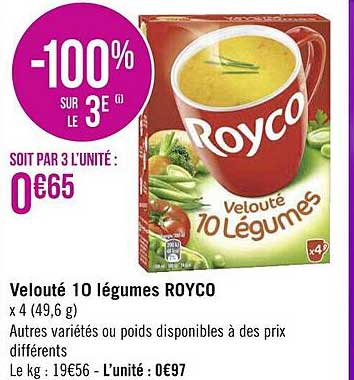 Velouté 10 légumes - Royco - 49,6 g