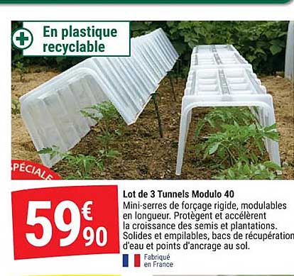 arceau jardin pour tunnel gamm vert