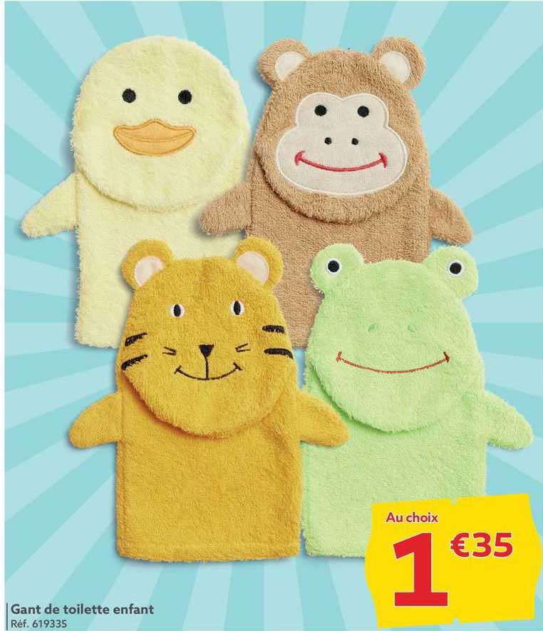 6 Gants De Toilette Microfibre GRBAIN - Super Doux Et Absorbants - 15x21 Cm - Pour Bébé, Enfant Et Visage