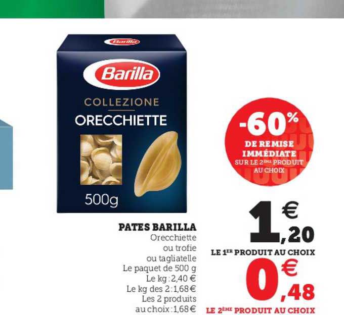 Barilla Gnocchi Pâtes 500 Gr  Supermarché en ligne en Belgique