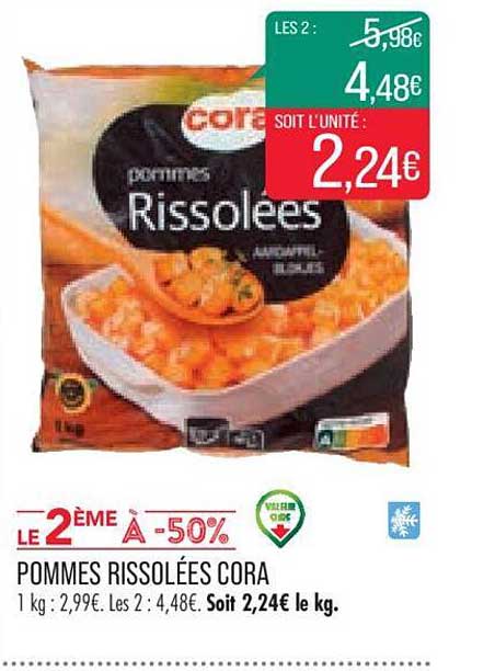 Promo Pommes Rissol Es Cora Chez Match Icatalogue Fr