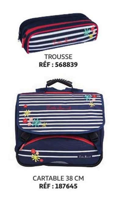 Promo Trousse, Cartable 38 Cm chez Auchan - iCatalogue.fr