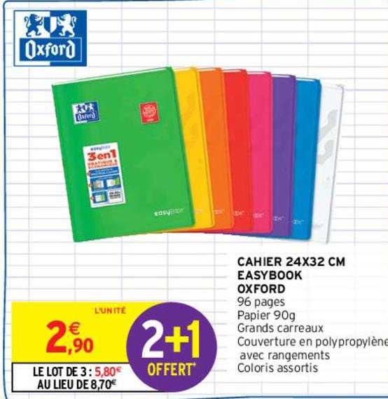 Offre Cahier Pastel Easybook 96p chez Bureau Vallee