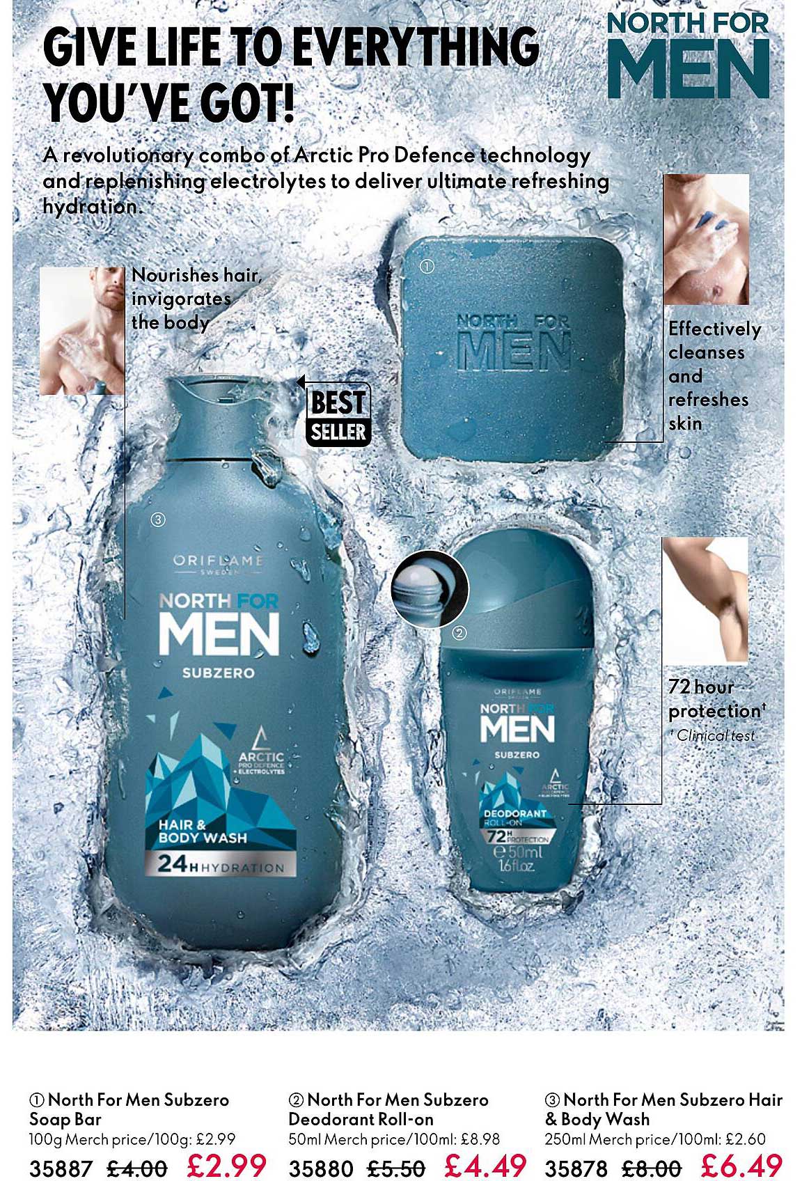 Promo North For Men Subzero Soap Bar, North For Men Subzero Deodorant ...