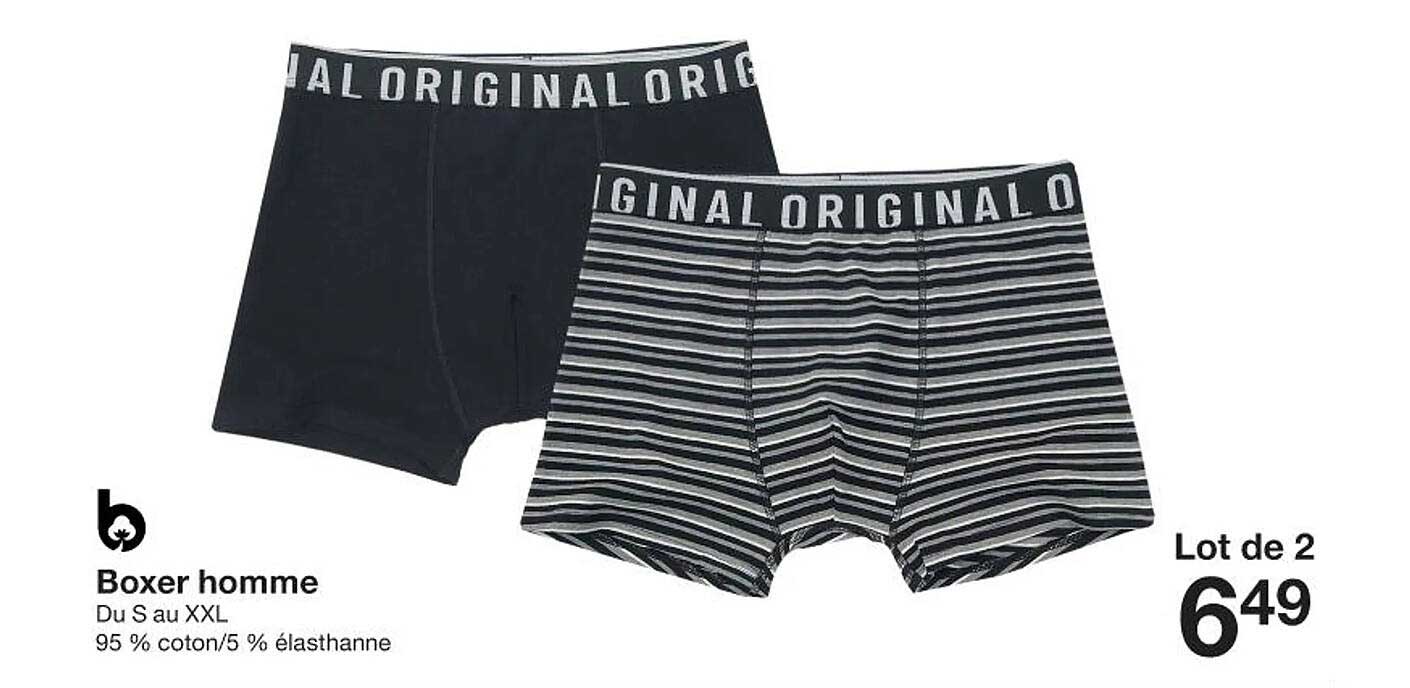Boxers Homme Hummel - Lot De 2, Matières Douces, Coupe Ajustée, Confort Quotidien