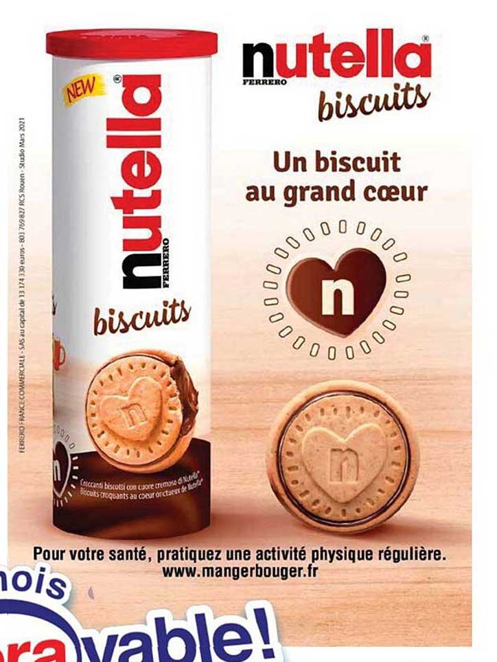 Promo Biscuits Nutella Chez Cora - ICatalogue.fr