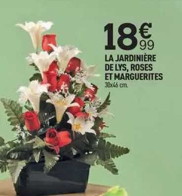 Centrakor La Jardinière De Lys, Roses Et Marguerites