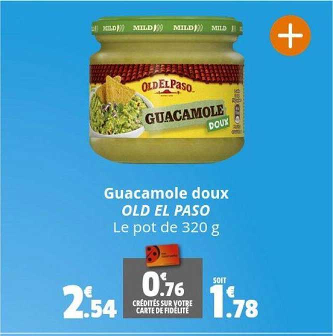 Promo Guacamole Doux Old El Paso chez Coccinelle Supermarché
