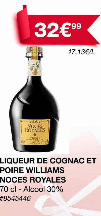 Promo Liqueur De Cognac Et Poire Williams Noces Royales chez Costco ...