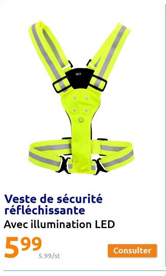 Ceinture Réfléchissante LED Rechargeable Pour Marche/course Nocturne - 80 Cm, Rose, Avec Porte-clés