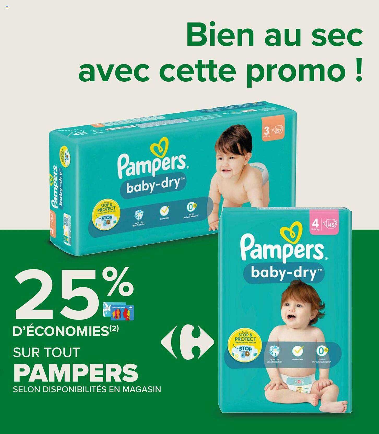 Promo Pampers 25 D'économies chez Carrefour Contact iCatalogue.fr