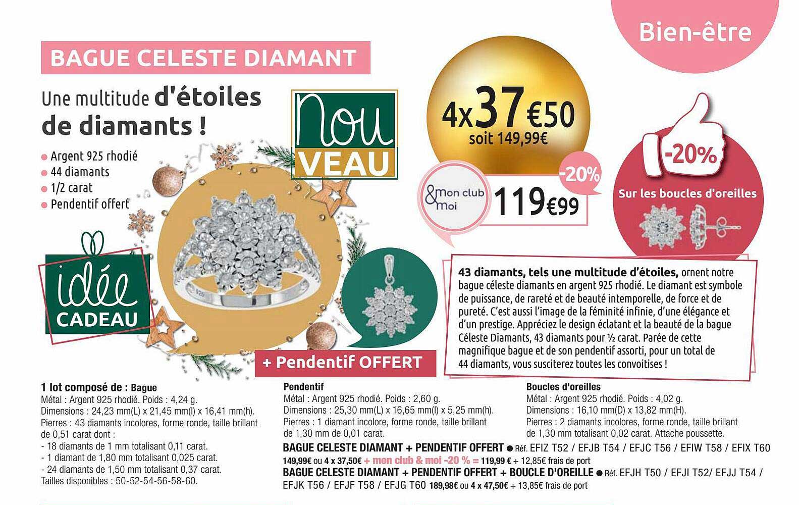 M6 Boutique Bague Celeste Diamant