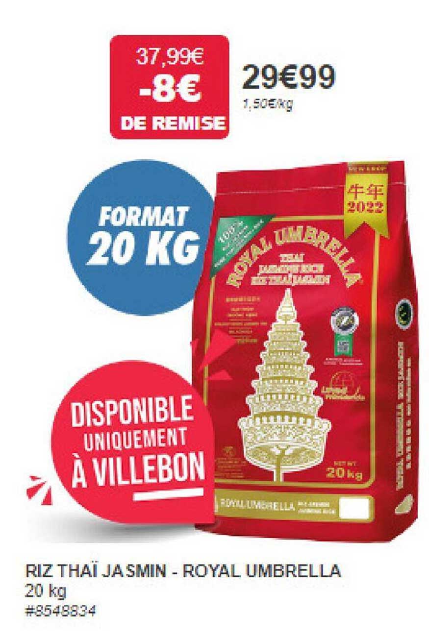 Promo Riz Thaï Jasmin - Royal Umbrella chez Costco - iCatalogue.fr