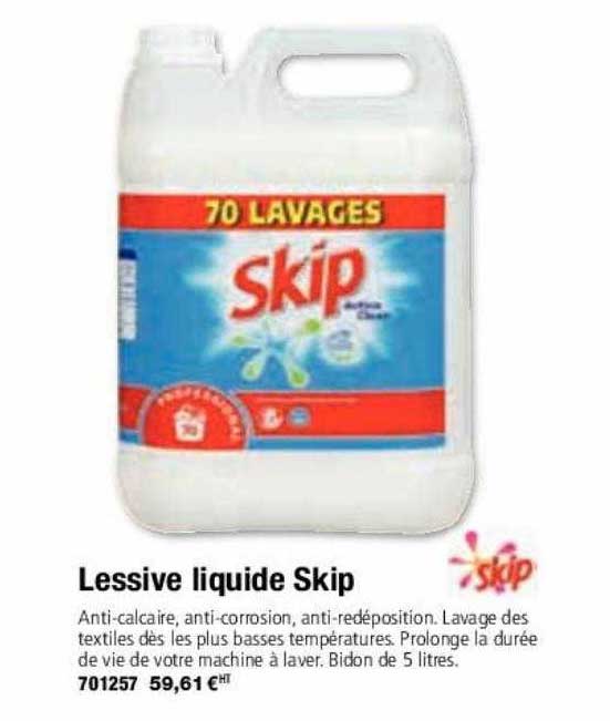 Lessive Skip sensitive 38 lavages – LE&LA MARKET