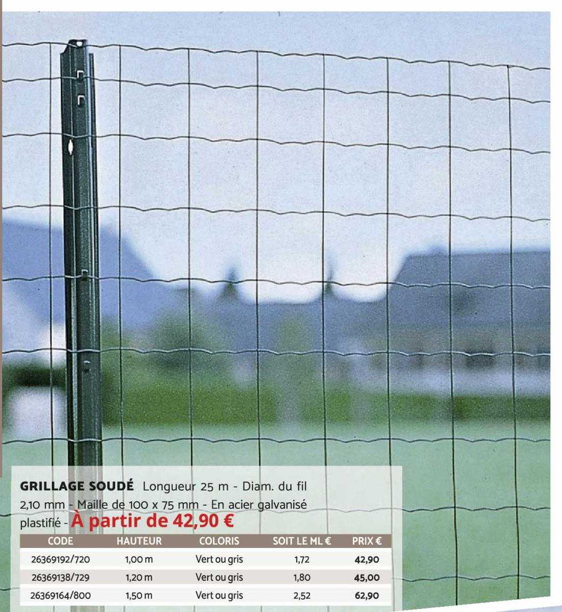 Grillage 1m Bricomarch
