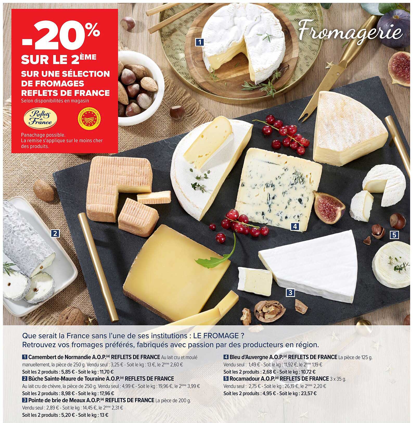 Promo Fromages Reflets De France Chez Carrefour Market Icataloguefr 