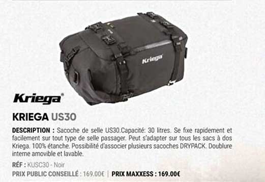 Offre Kriega Us30 Chez Maxxess