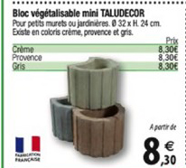 Tridôme Bloc Végétalisable Mini Taludecor